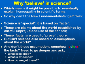 Lionel Milgrom, HOMEOPATHY AND THE NEW FUNDAMENTALISM, Slide 20